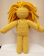 Лялька з жовтими дредами
