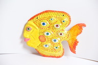 Панно керамічне «Багатоока  риба»
