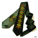 Краватка чорна з ромбами