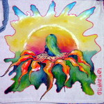 Сумка. Милування на схід сонця (бавовна, акрил)