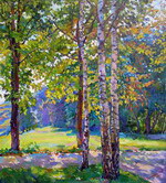 Вероніка Чернієнко. Серпень. Берези