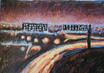Зле місто (30х43, акрил, пастель) 2006
