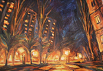 Нічна вулиця (40х50, х., о.) 2007