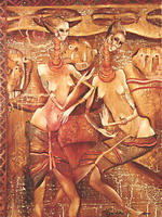 Dances about love (полотно, олія, 2000 р.)