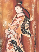 Жінка з довгим волоссям (полотно, олія)