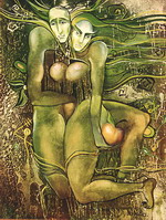 Адам і Єва (полотно, олія)