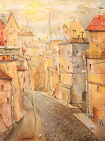 Старе місто (полотно, олія)