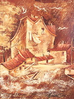 Рorts vilage (полотно, олія)